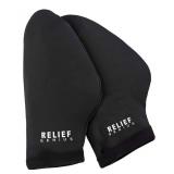 Relief Genius Cold Therapy Hand Ice Pack Cold Gloves for Chemotherapy Neuropathy, Chemo Care Package for Women and Men S/M Black