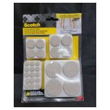 Scotch Felt Pads 162 PCS Beige, Felt Furniture Pads for Protecting Hardwood Floors, Round, Assorted Sizes Value Pack, Self-Stick design, Protecting from nicks, dents and scratches (SP845-NA)