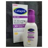 Cetaphil DermaControl Oil Absorbing Moisturizer with SPF 30, For Sensitive, Oily Skin, 4 Fl oz, Absorbs Oil, Reduces Shine, Hydrates, Protects, No Added Fragrance