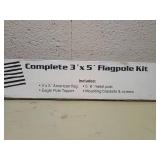 Premium American Flag Pole Kit - Complete 3