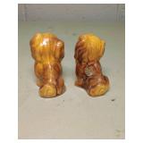 Gibson California Art Pottery Dog Salt & Pepper Shakers
