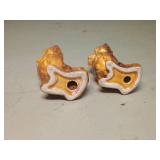 Gibson California Art Pottery Dog Salt & Pepper Shakers