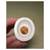 White Ceramic Dog Salt and Pepper Shakers