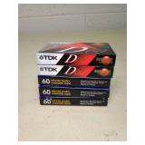 Mixed Lot of TDK D60 & Walmart 60-Minute Blank Audio Cassettes