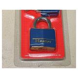 Master Lock 132DCM Blue Covered Brass Padlock