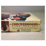 Vintage Chicago Metallic Checkerboard Cake Pan Set