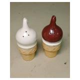 Dairy Queen Salt and Pepper Shakers Ice Cream Cone Set