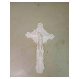 Decorative White Wall Cross