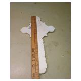 Decorative White Wall Cross