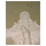 Decorative White Wall Cross