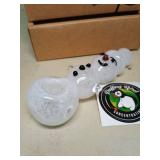Puffing Bird Glass Pipe Set with Grinder