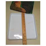 Range Kleen Square Metal ROOSTER Farm Chicken stove burner covers set of 4