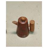 Wooden Coffee Pot Salt and Pepper Shaker Set