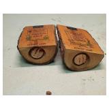 1966 Cowtown Trading Post Wooden salt and pepper shakers  - Cheney Lake