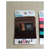 Scunci No Damage Hair Elastics Multi-Pack lot of 4