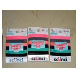 Scunci No Damage Hair Elastics Multi-Pack lot of 4