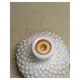 Fenton Hobnail White Milk Glass Perfume Bottle