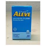 Aleve Pain Reliever 50 Count lot of 2