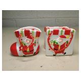 Christmas Santa Ceramic pieces