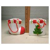 Christmas Santa Ceramic pieces