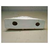 Decorative White Ceramic Mantel Clock with Roses