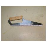 Vintage wood handle chef food serrated hand saw knife