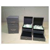 Lot of 4 Best Wishes Gift Boxes with Drawers