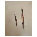 Lot of 2 vintage folding pocket knives
