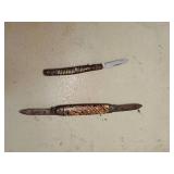 Lot of 2 vintage folding pocket knives