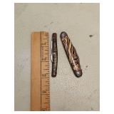 Lot of 2 vintage folding pocket knives