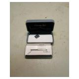Christian Dior Gold Tone Tie Clip with Box