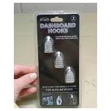 Hitt Auto Crystal Dashboard Hooks 3-Pack