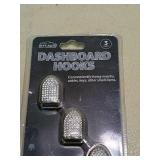 Hitt Auto Crystal Dashboard Hooks 3-Pack