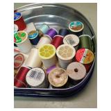 Mixed Thread Collection in Purple Tin