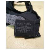 Vanity Fair Exquisitely You Black Bra with Gray Lace