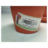 4-inch Terra Cotta Flower Pots with Saucers lot of 2