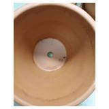 4-inch Terra Cotta Flower Pots with Saucers lot of 2