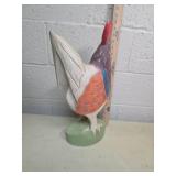 Hand Carved Wooden Rooster Figure