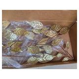 Gold Metal Leaf Branch Wall Art