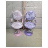 Battat Polka Dot Doll Salon Chairs