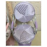 Battat Polka Dot Doll Salon Chairs