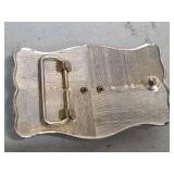 Western Style Pink Agate Belt Buckle