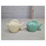 Ceramic Fish Salt and Pepper Shakers Set