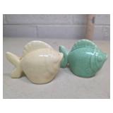 Ceramic Fish Salt and Pepper Shakers Set