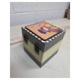 Winter Greetings Snowman Coaster Set with Storage Box