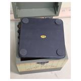 Winter Greetings Snowman Coaster Set with Storage Box