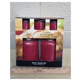 Mainstays Warm Apple Pie 5-Piece Jar Candle Set
