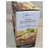 Mainstays Warm Apple Pie 5-Piece Jar Candle Set
