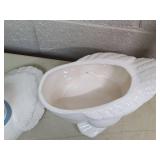 White Duck Cookie Jar with Blue Bow