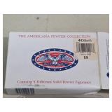 Americana Pewter Railroad Collection Set